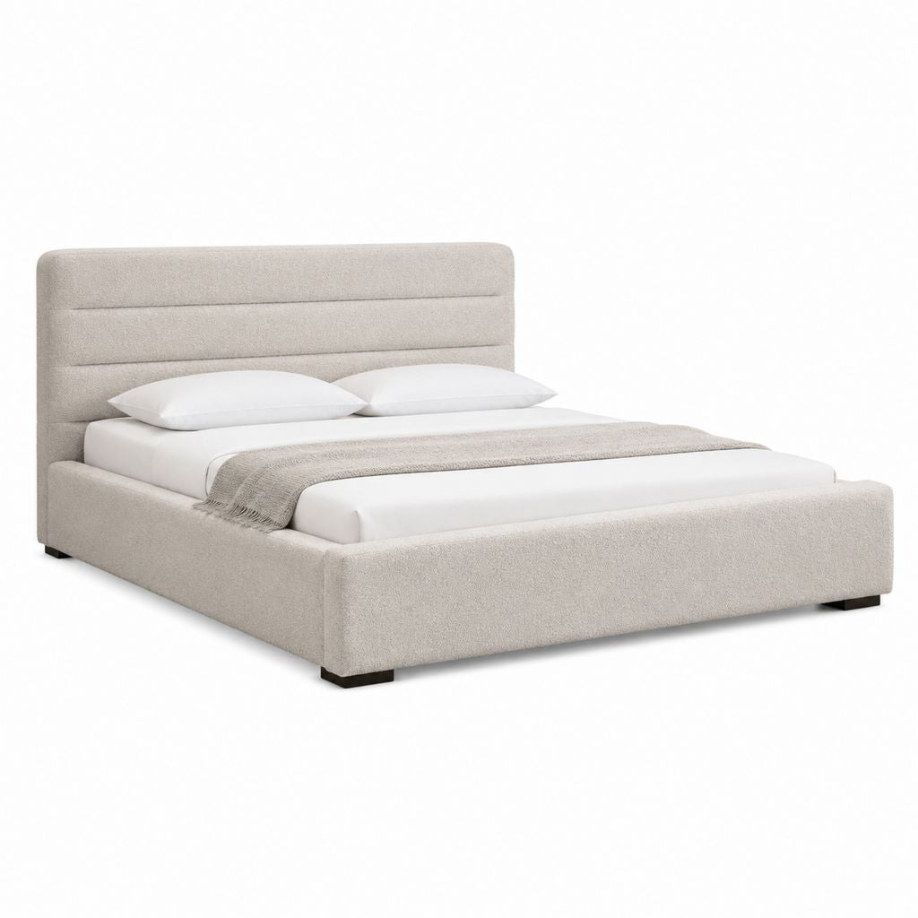 Polsterbett Beige Polyester Rechteckig 180 x 200 cm