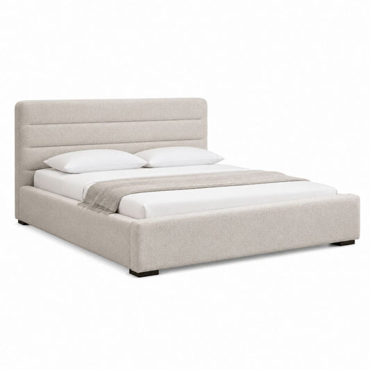Polsterbett Beige Polyester Rechteckig 180 x 200 cm